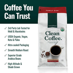Natural Force Clean Coffee lab-tested certificate showing mold-free purity for confident brewing