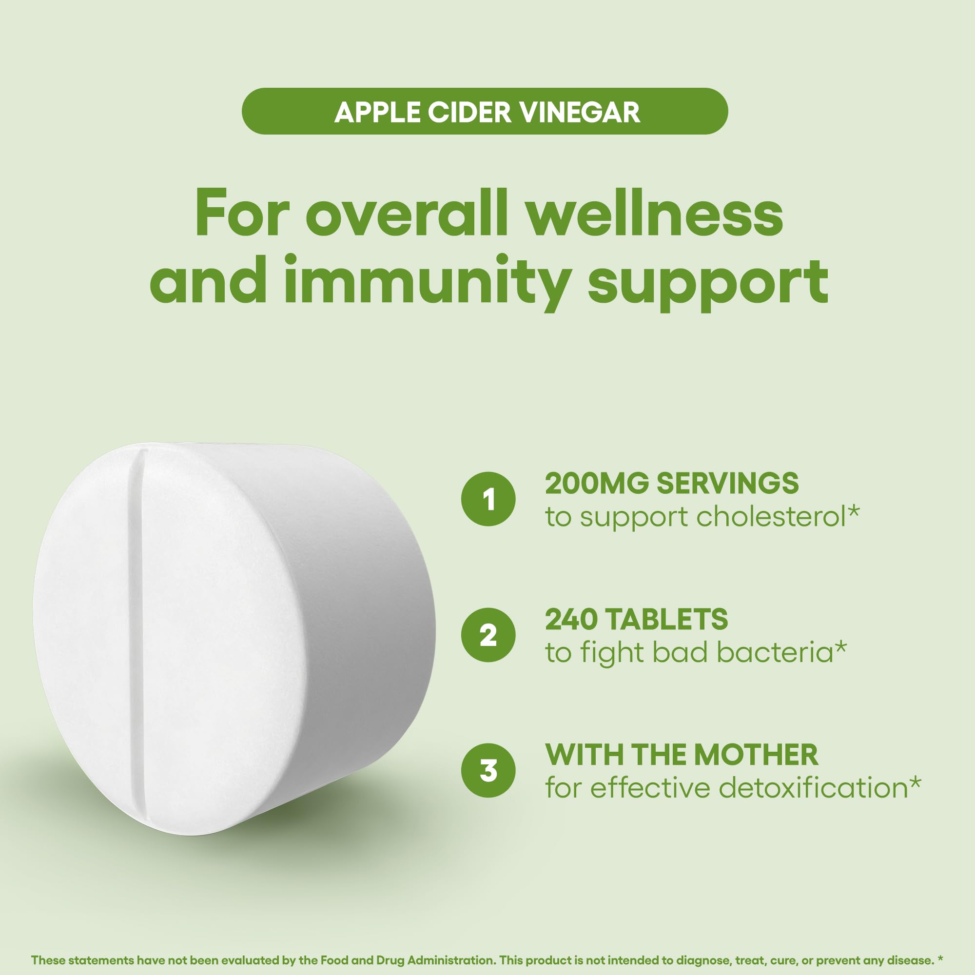 Natural Foundation Apple Cider Vinegar gluten-free icon for safe daily use