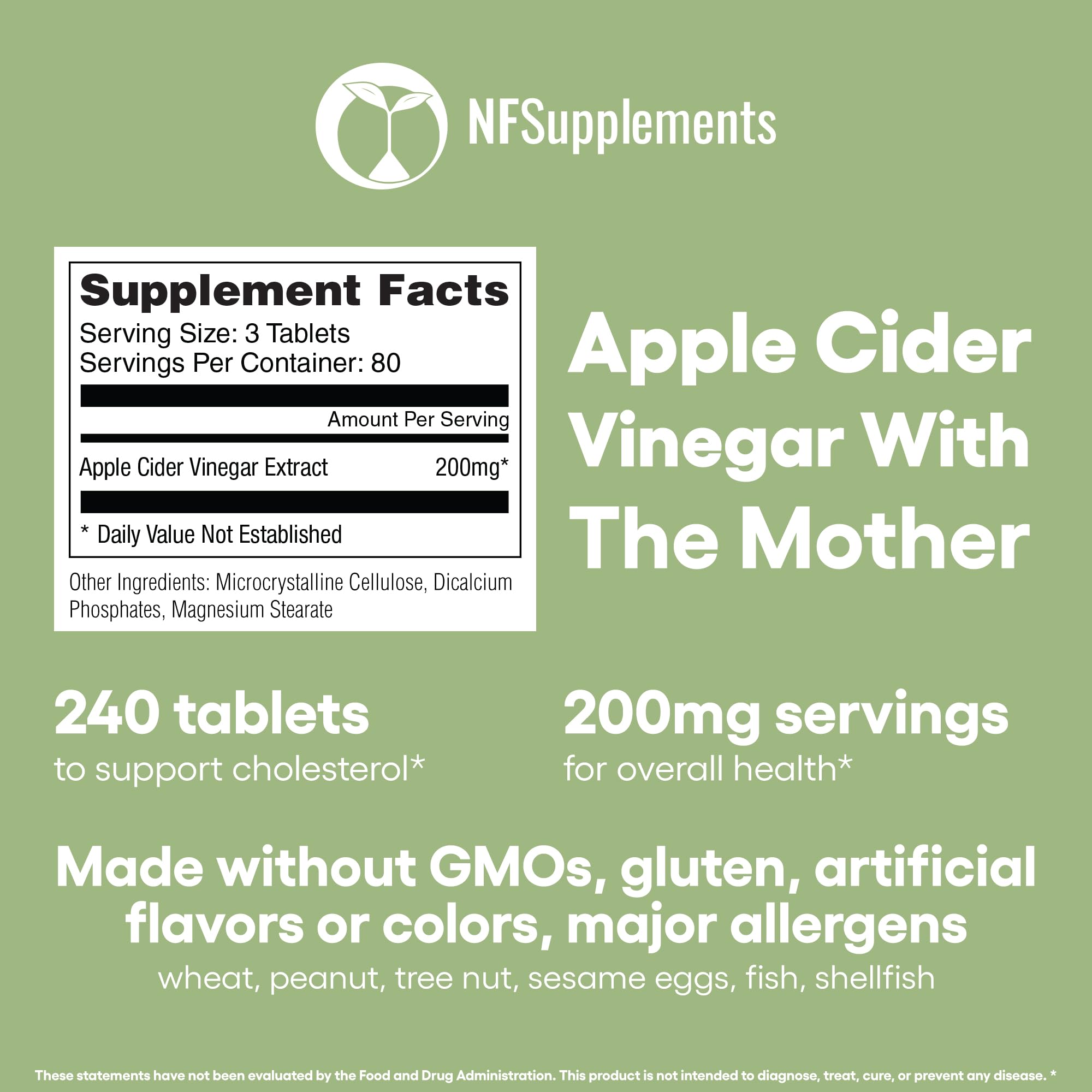 Natural Foundation Apple Cider Vinegar vegan-friendly icon on the bottle