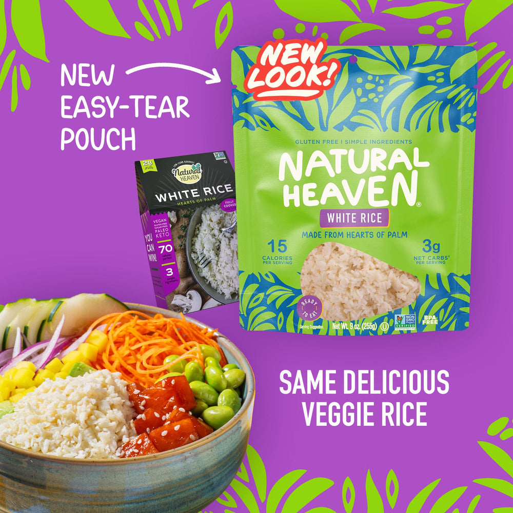 Natural Heaven stovetop option emphasizes fast two-minute prep