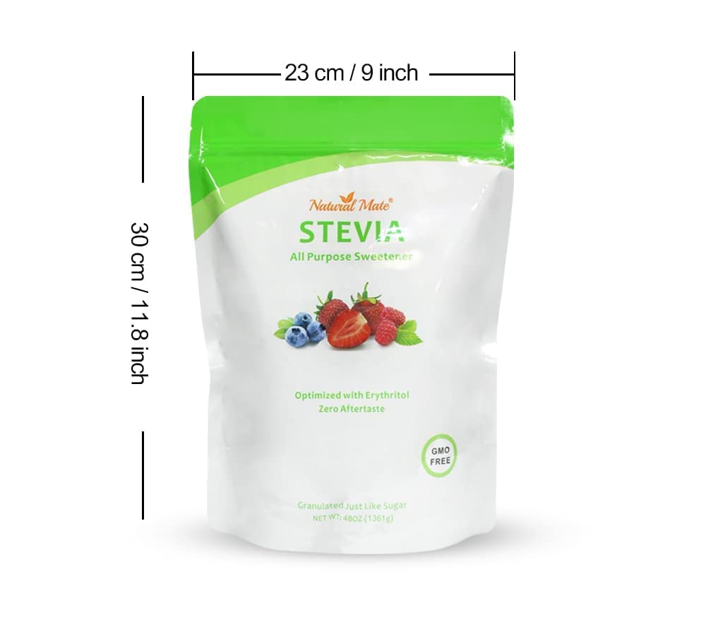 Natural Mate 3 lb package on shelf, premium sugar substitute.