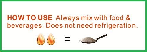 Natural Mate monk fruit liquid sweetener in kitchen scene ready for use