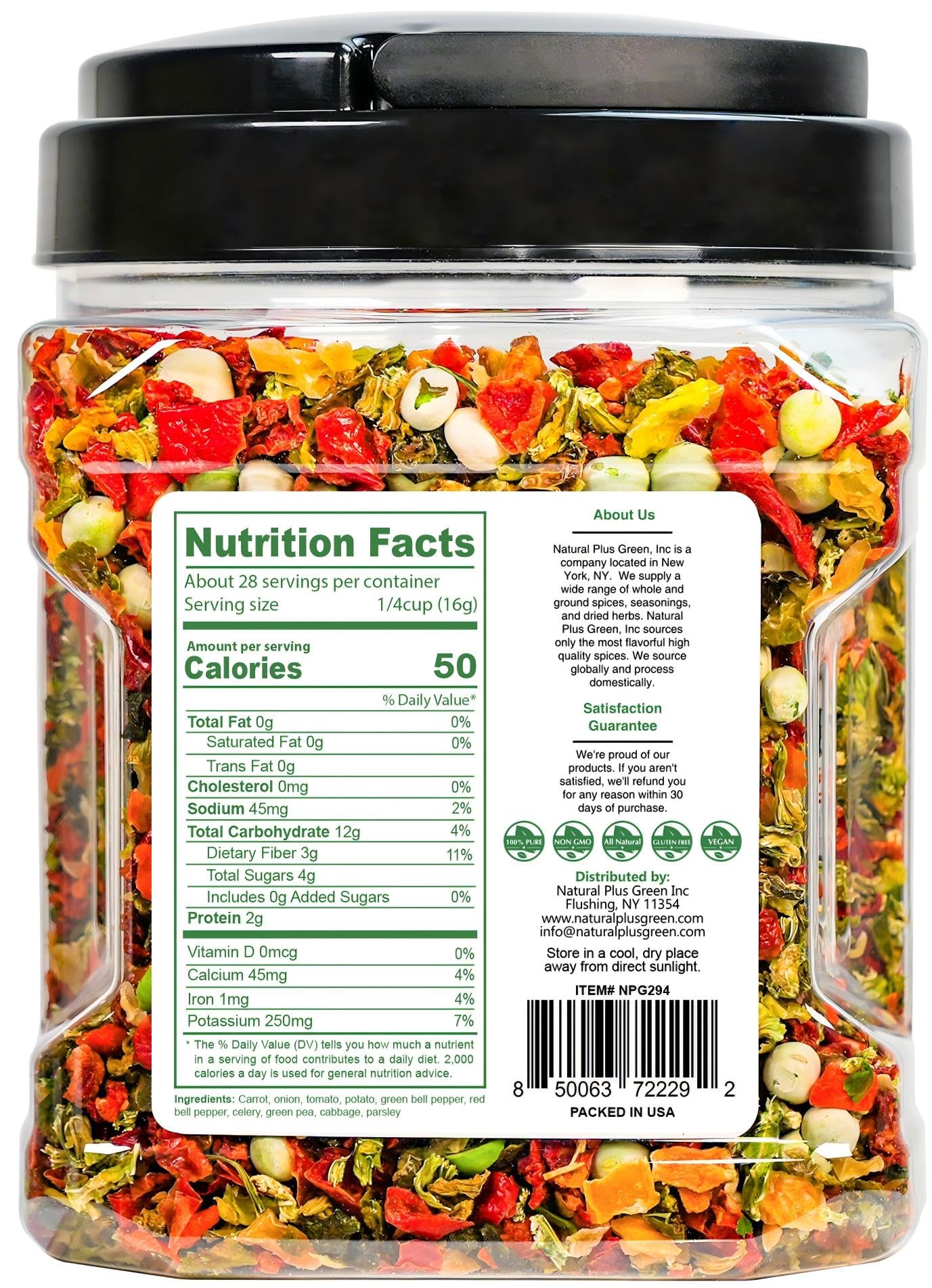 Natural Plus Green mix with carrots adds color and sweetness to ramen or stir-fries