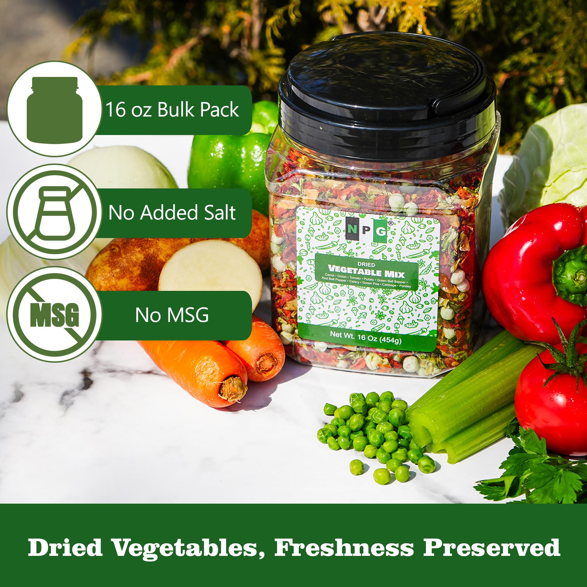 Natural Plus Green tomatoes provide tangy notes for soups and broths