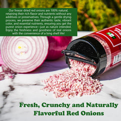 Natural Plus Green NPG freeze-dried onion ingredient list is clean and simple for versatile cooking.