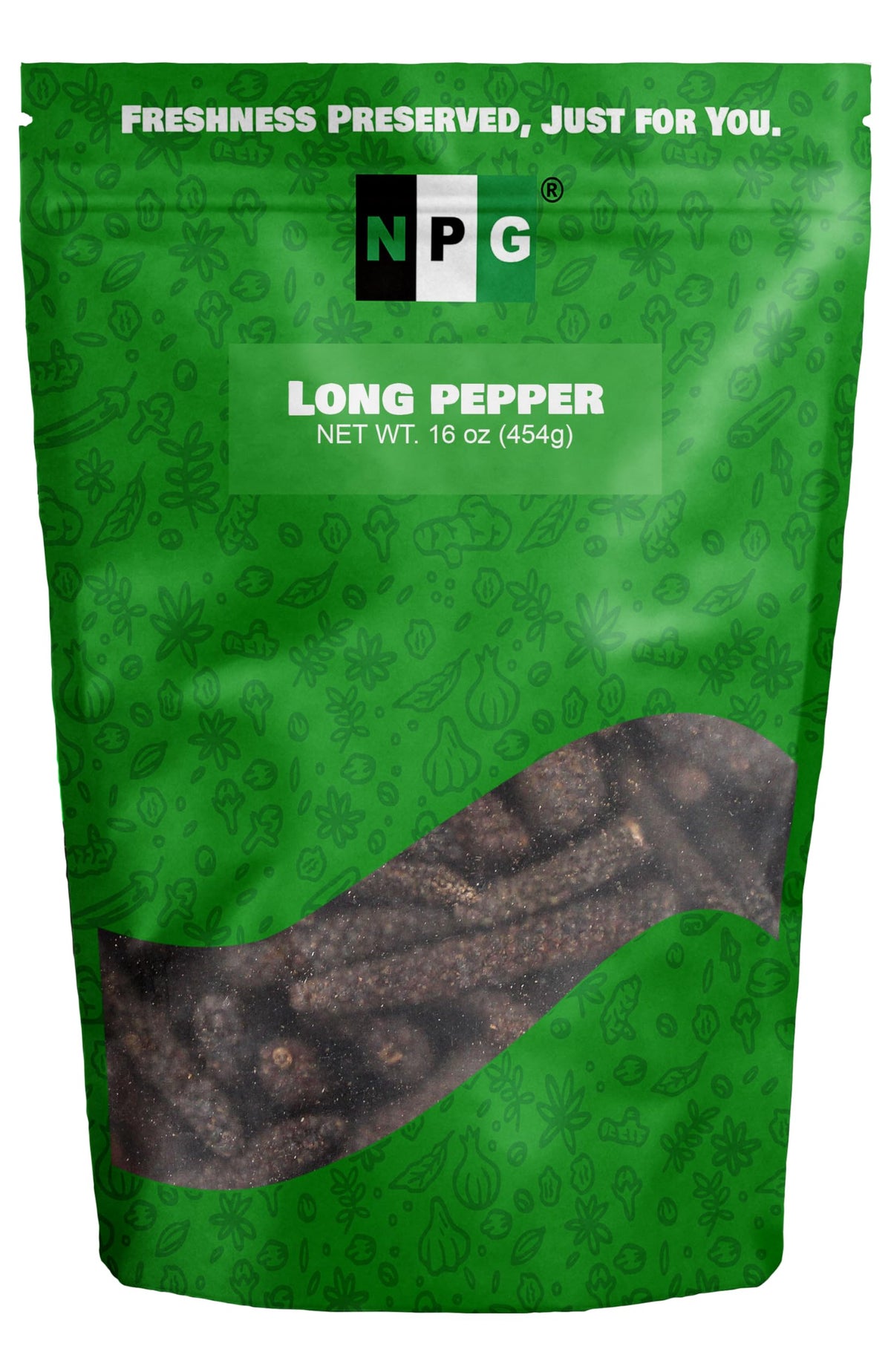 Natural Plus Green NPG Long Pepper whole — vibrant spice for curries and marinades.