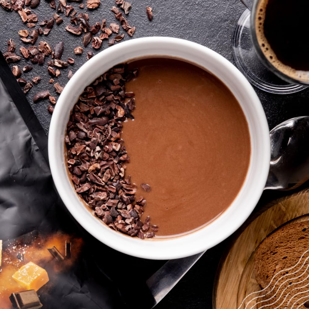 NaturaleBio cacao nibs non-GMO seal communicates quality.