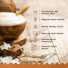 NaturaleBio Virgin Coconut Oil solid state close-up showing natural texture for skincare