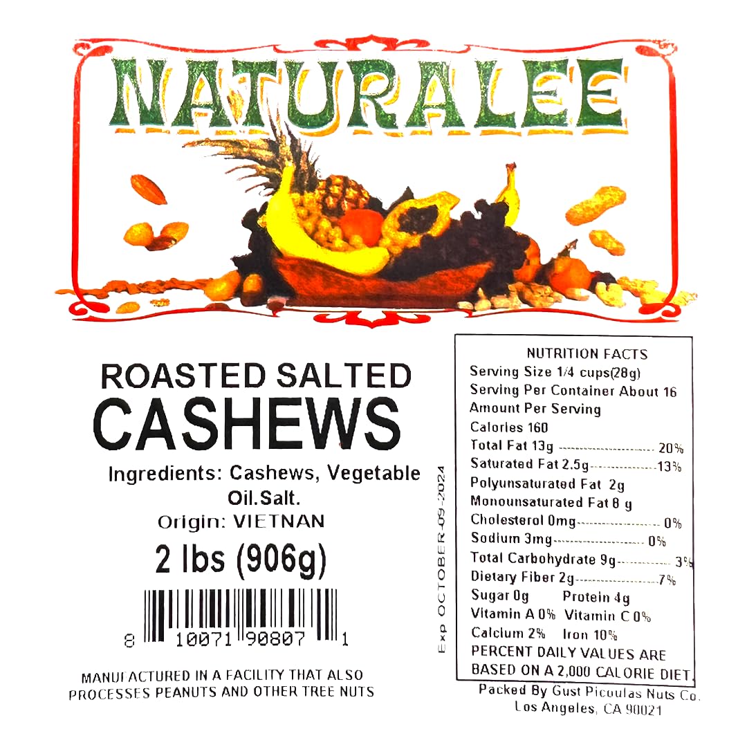 Naturalee cashews close-up showing crisp texture and roasted aroma.