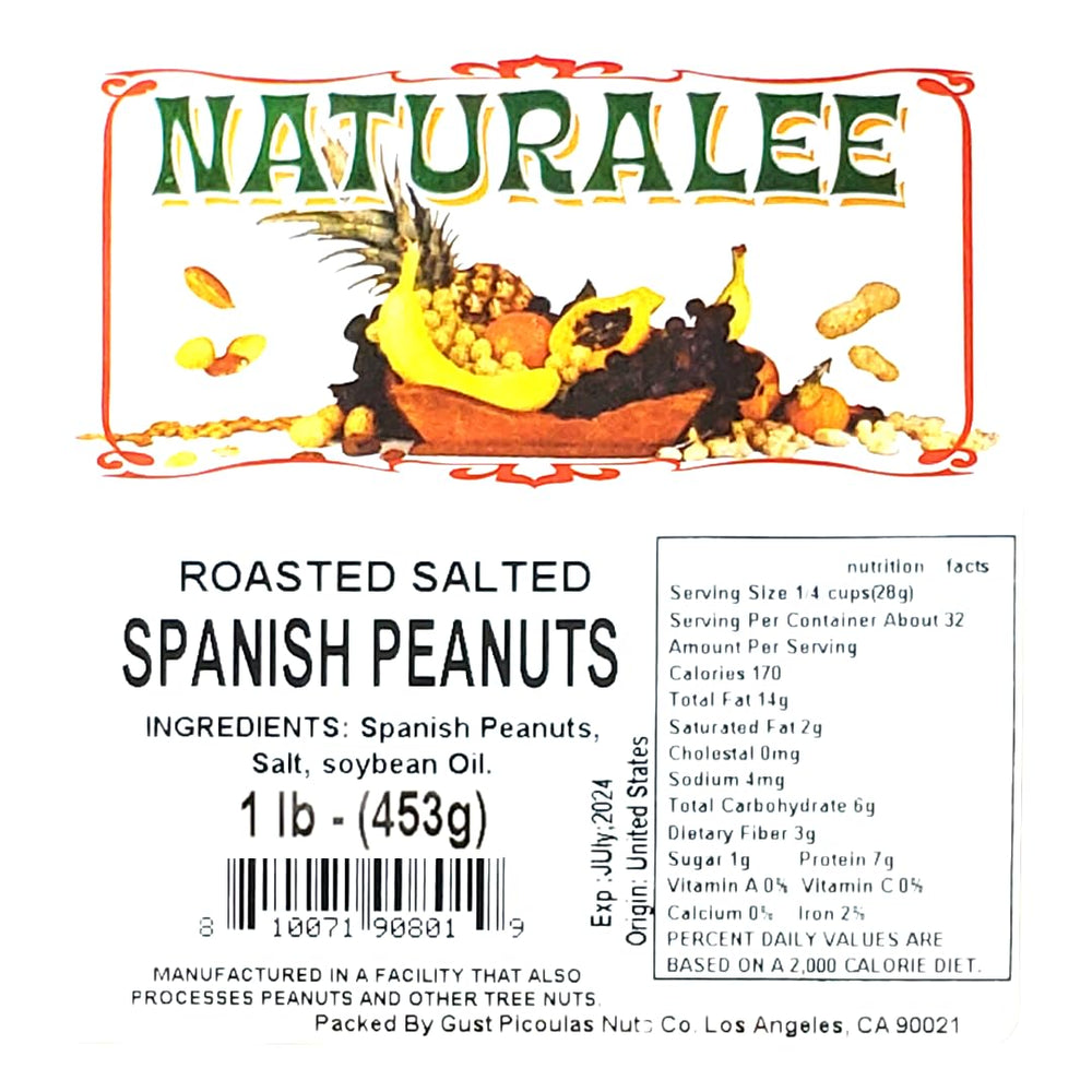 Naturalee peanuts close-up showing golden roasted texture.