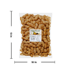 Naturalee peanuts in shell, roasted and salted, bowl-serve for shared snacking