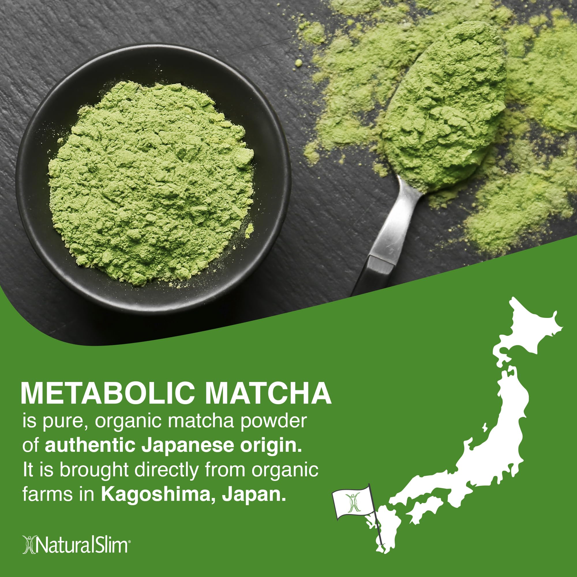 NaturalSlim Matcha smoothie bottle showcasing versatile shake integration