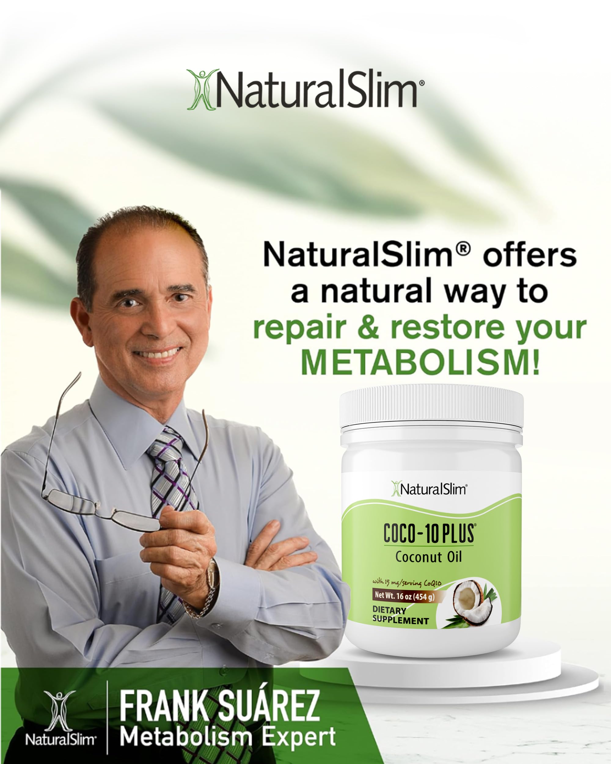 NaturalSlim MCT oil bottle shows organic ingredients and purity.