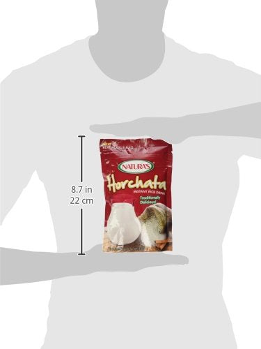 Naturas horchata drink mix powder close-up showing texture for quick mixing.