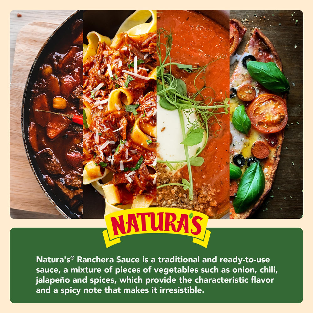 Natura's Salsa Ranchera ready-to-use pouch in kitchen