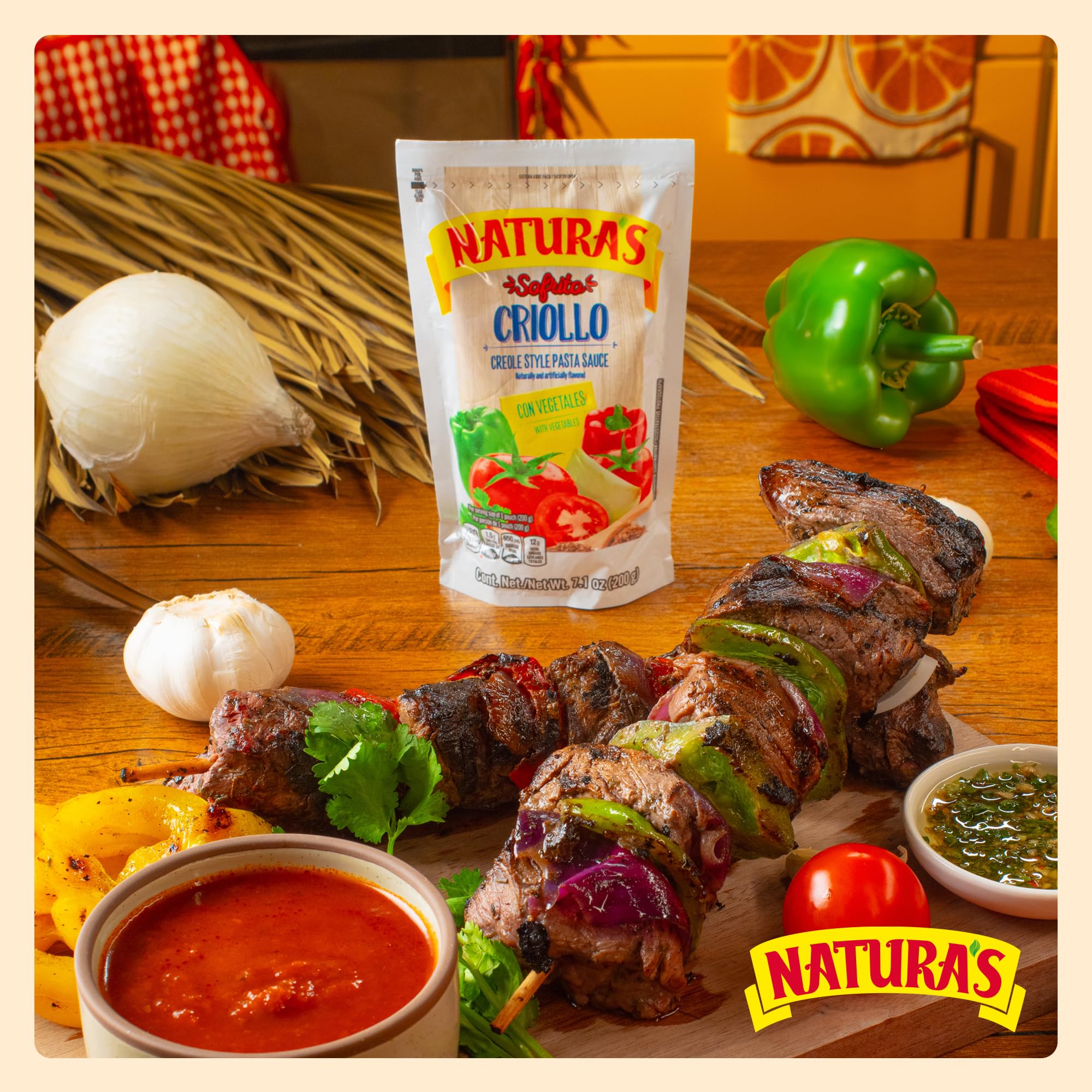 Tortillas and enchiladas idea with Natura's Sofrito Criollo sauce for easy flavor
