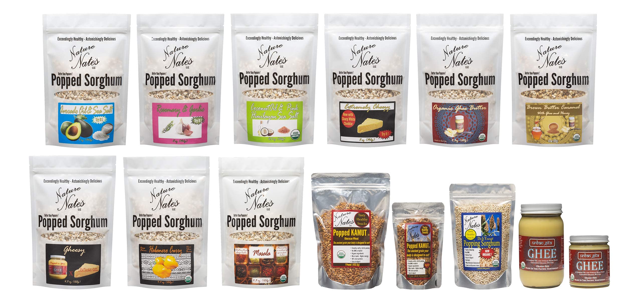 Nature Nate’s Popped Sorghum Keto-friendly snack option
