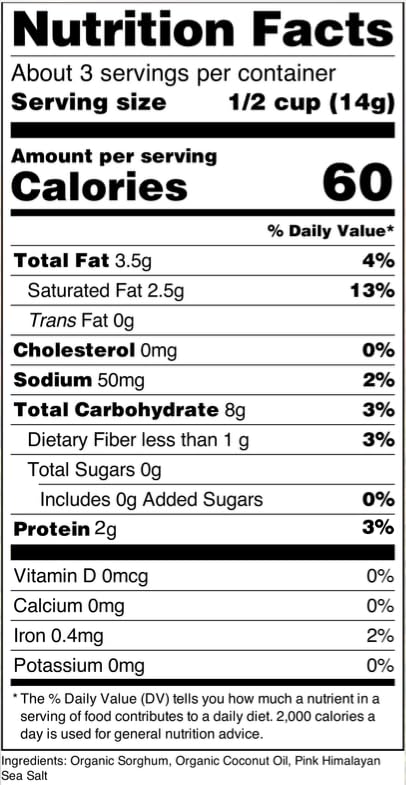 Nature Nate’s Popped Sorghum USA-made snack from a Pacific Northwest brand