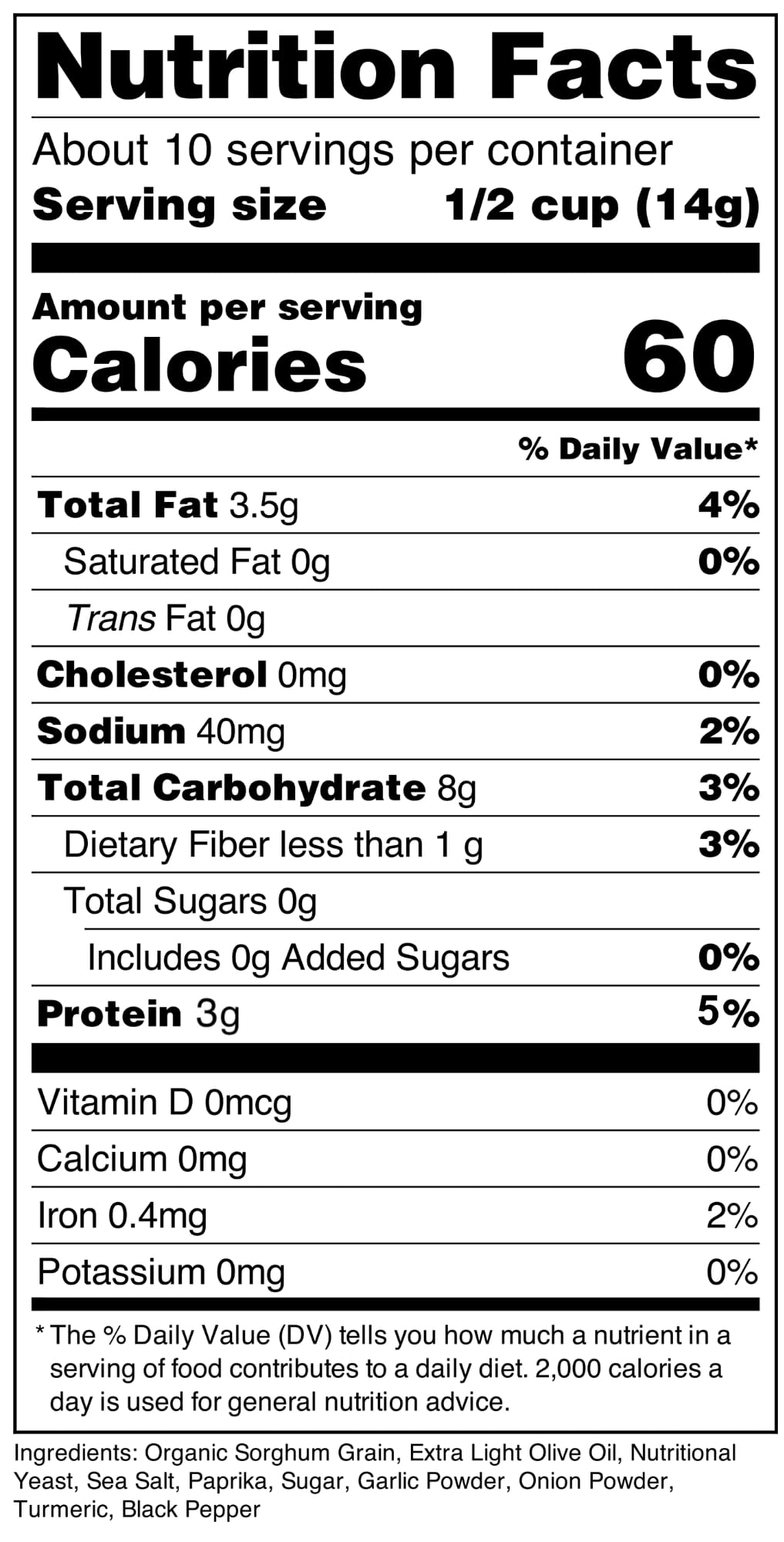 Nature Nate's Vegan Cheezy Popped Sorghum coconut oil bag, dairy-free and gluten-free crunch