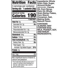 Wholesome oats and almond butter close-up showing Nature Valley ingredients.