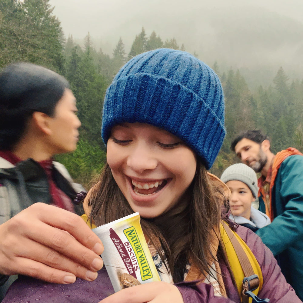 Nature Valley Almond Butter Biscuit Sandwiches pair well with tea at breakfast.