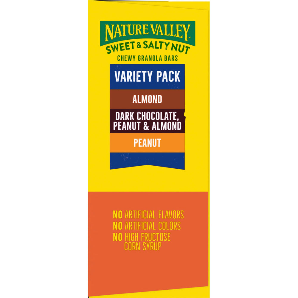 Individually wrapped Nature Valley bars, easy to stash anywhere