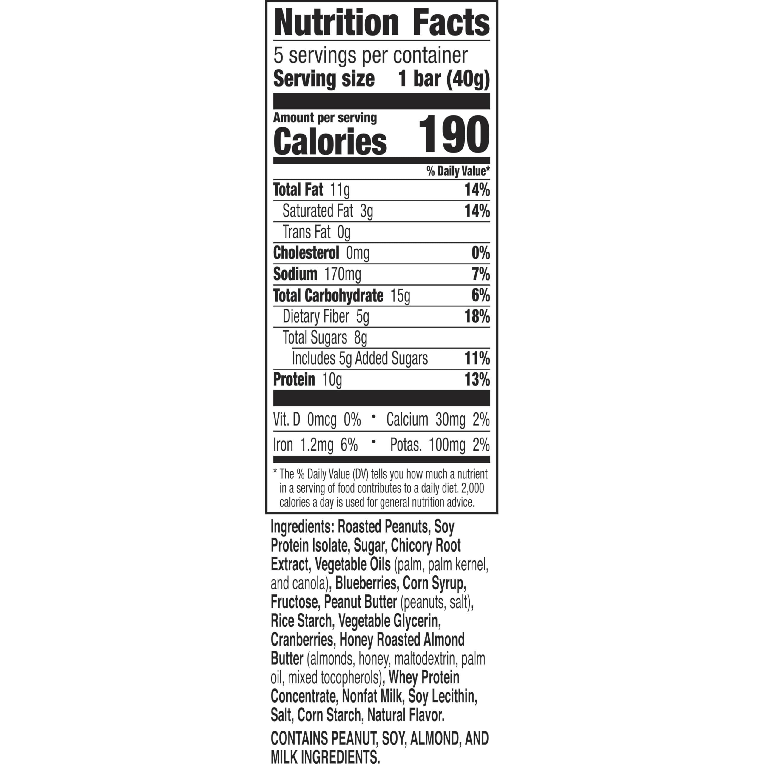 Nature Valley Blueberry Nut protein bars box, perfect for on-the-go snacking.