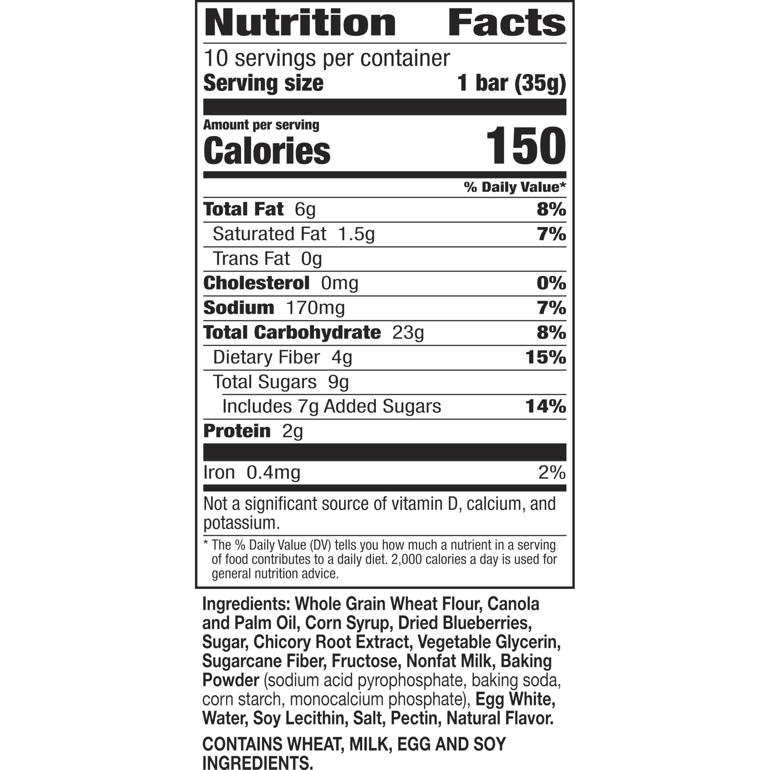 Nature Valley Blueberry Muffin Bars close-up with real fruit texture