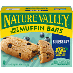 Nature Valley Muffin Bars nutrition panel highlighting whole grain per serving