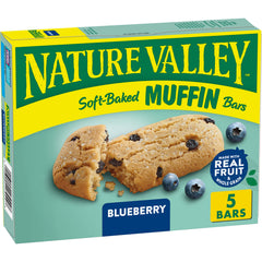 Nature Valley Blueberry Soft-Baked Muffin Bars in a convenient pack for quick breakfasts