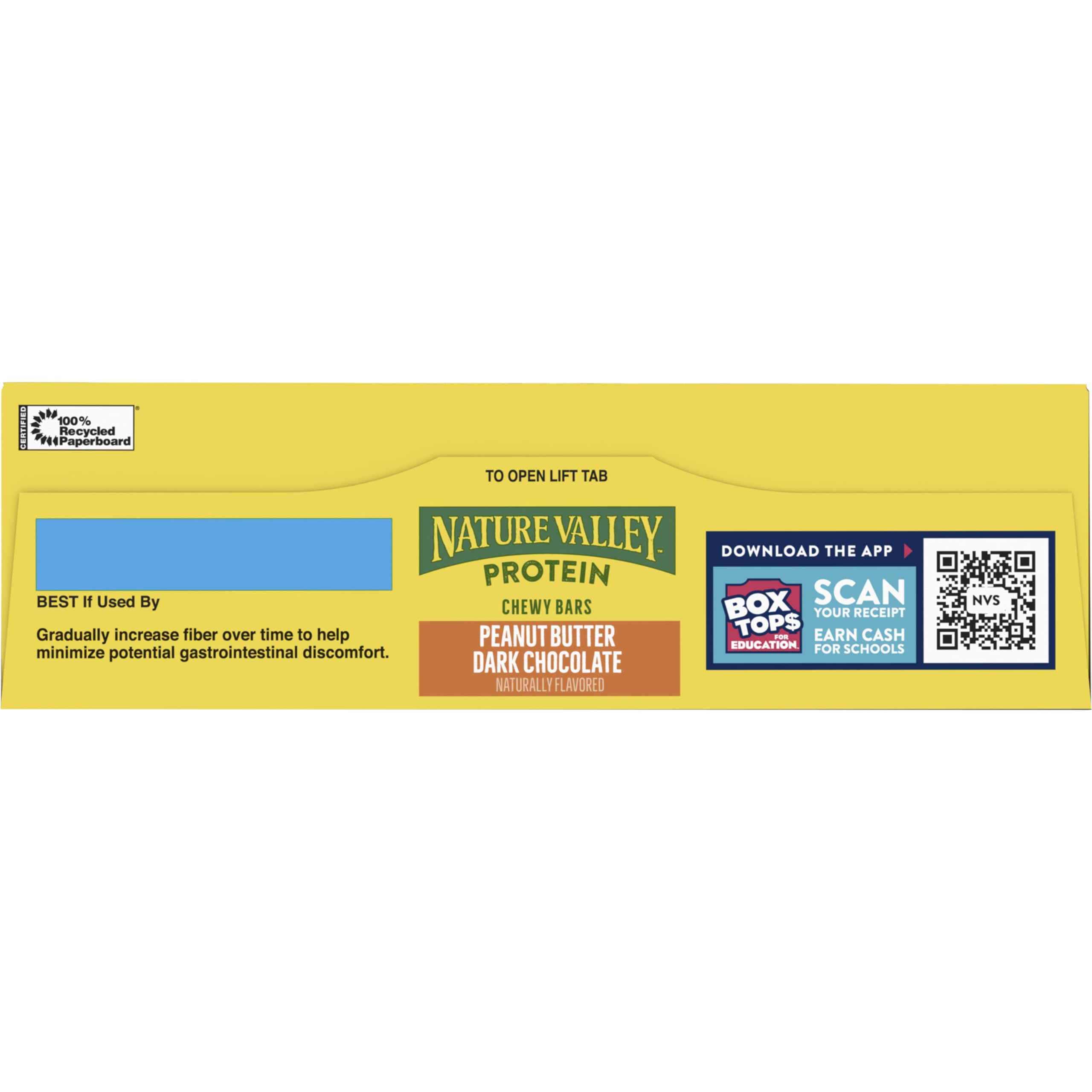 Nature Valley protein granola bar bite with creamy peanut butter flavor