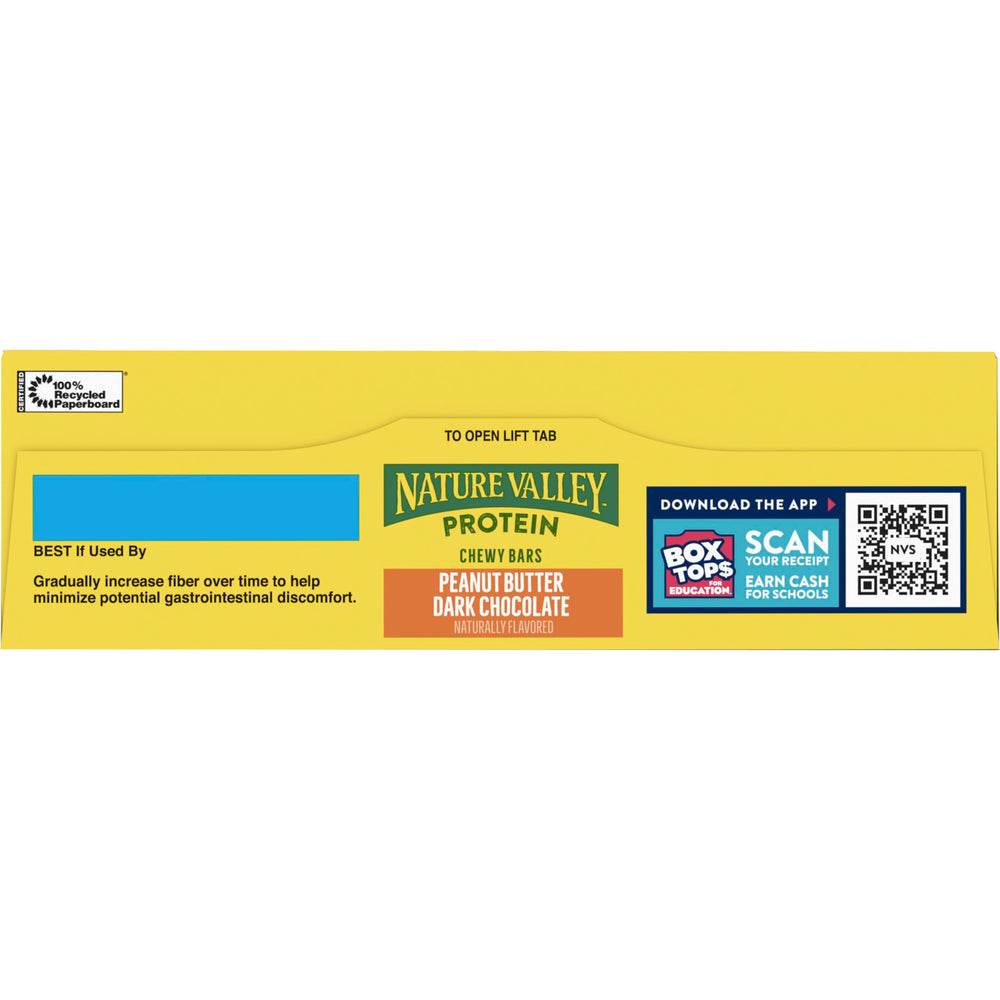 Nature Valley protein granola bar bite with creamy peanut butter flavor