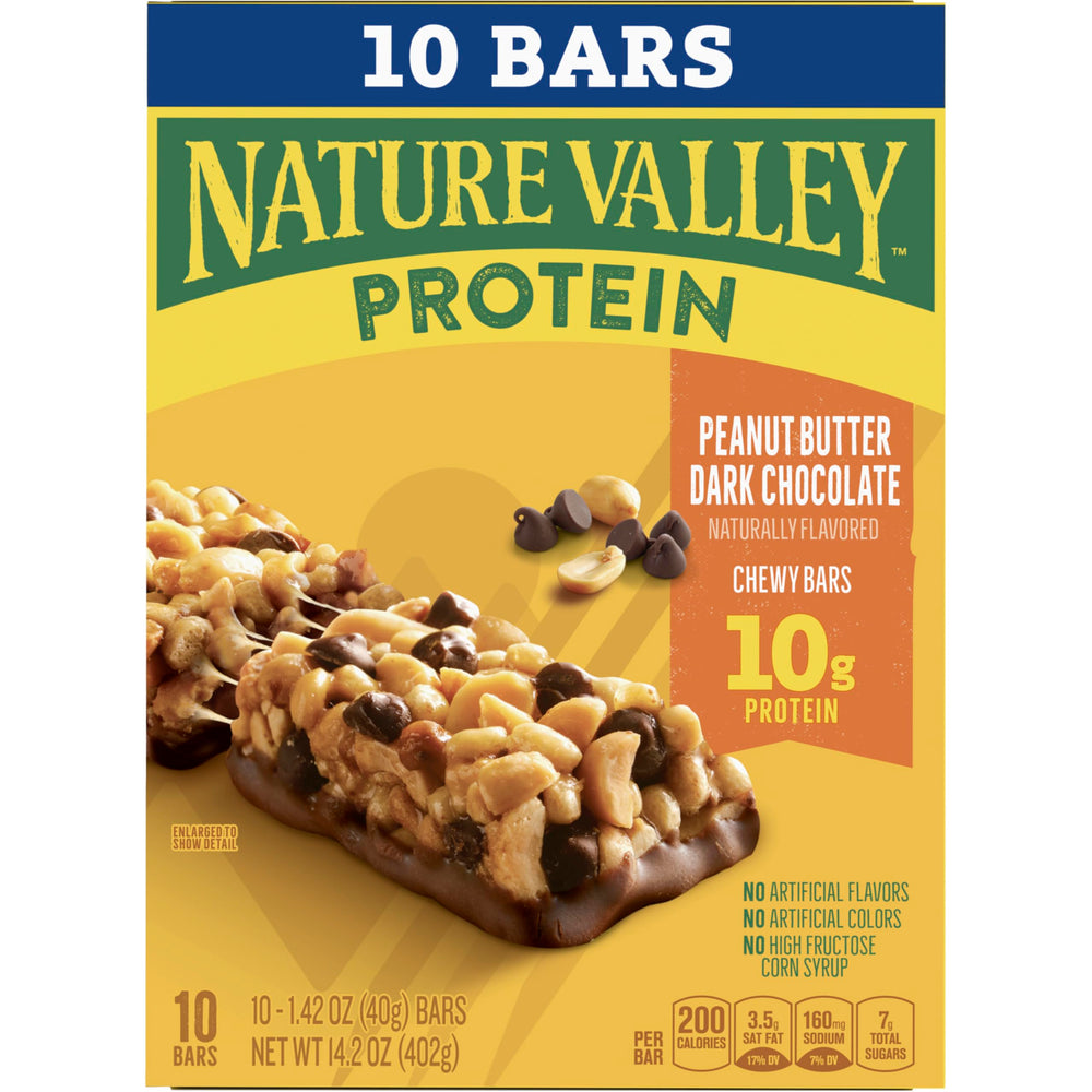Nature Valley bar foil-pack close-up showing gluten-free labeling