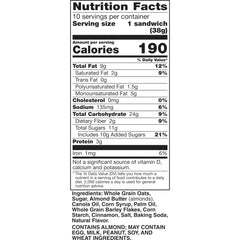 Nature Valley Cinnamon Almond Butter Biscuit Sandwiches six-pack box ideal pantry staple.