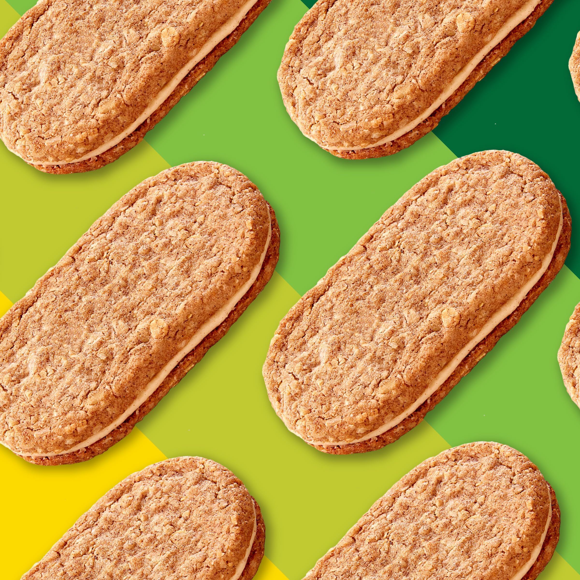Nature Valley Cinnamon Almond Butter Biscuit Sandwiches on a hiking trail snack.
