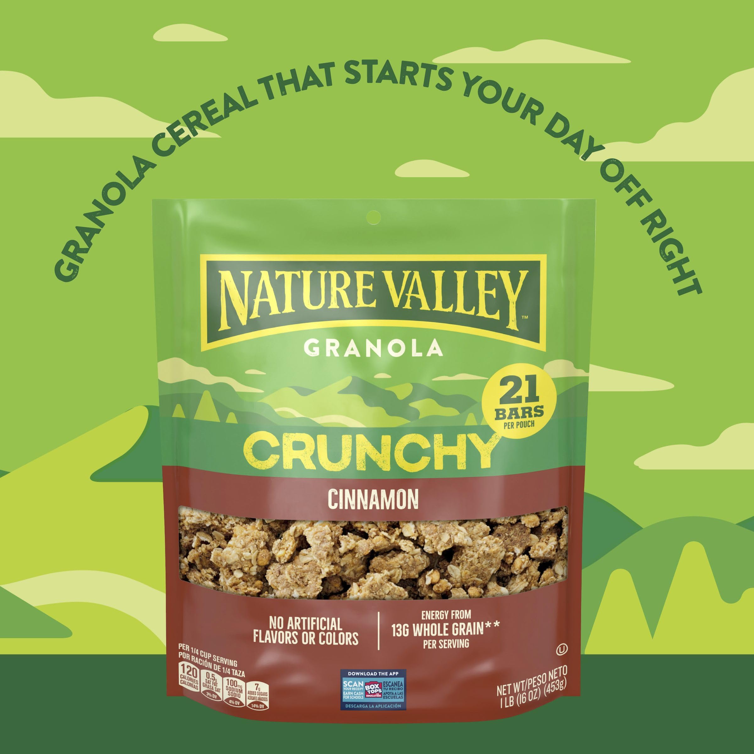 Nature Valley Crunchy Cinnamon Granola bowl topping brings texture to acai bowls