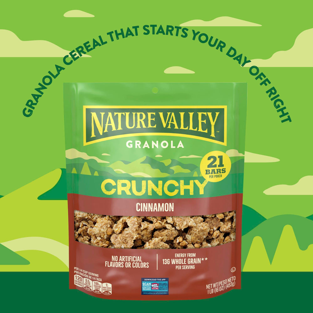 Nature Valley Crunchy Cinnamon Granola bowl topping brings texture to acai bowls