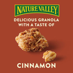Nature Valley Crunchy Cinnamon Granola pouring into a bowl for breakfast