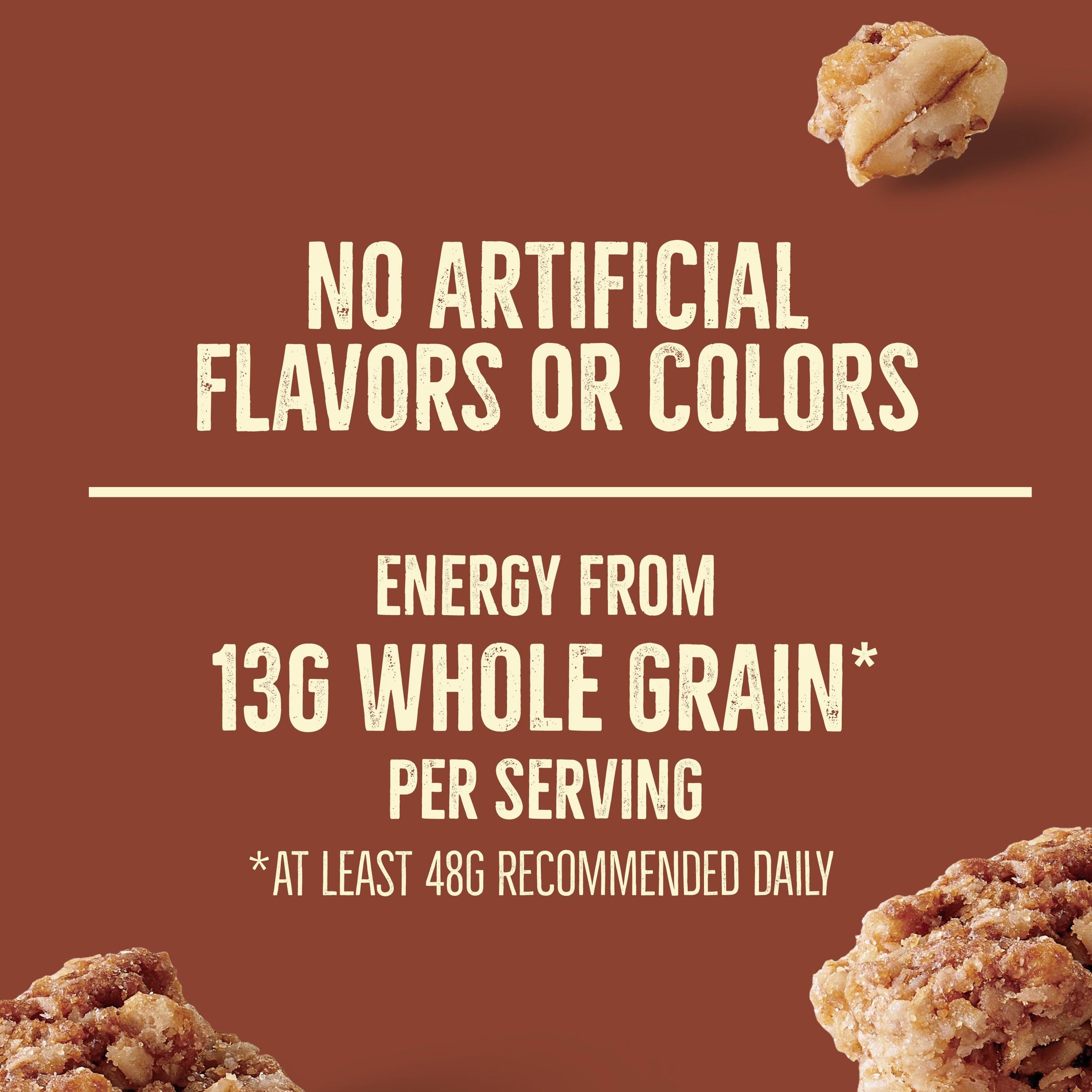 Nature Valley Crunchy Cinnamon Granola serving on a yogurt parfait adds crunch