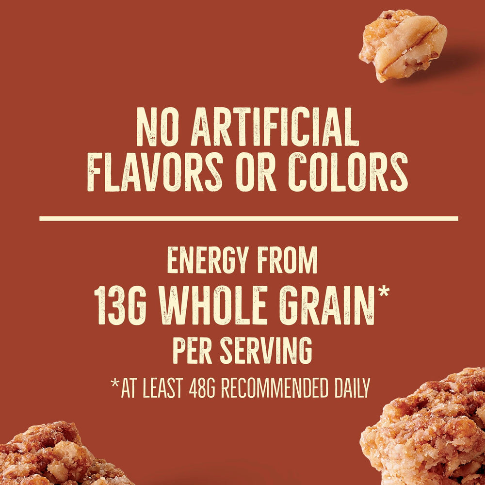 Nature Valley Crunchy Cinnamon Granola serving on a yogurt parfait adds crunch