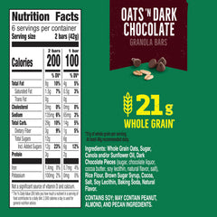 Nature Valley Crunchy Granola Bars Oats n Dark Chocolate pack—great pantry and lunchbox option