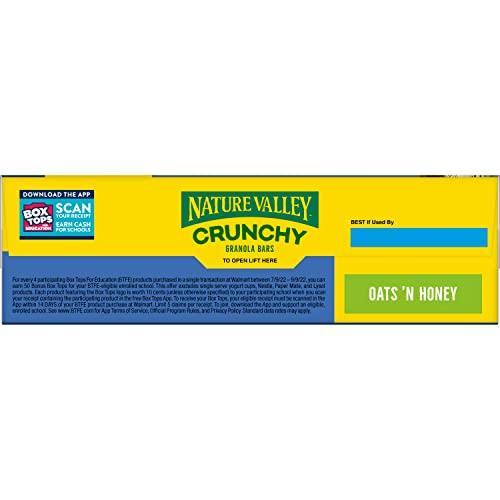 Nature Valley Oats 'n Honey bars in a backpack ready for hikes.