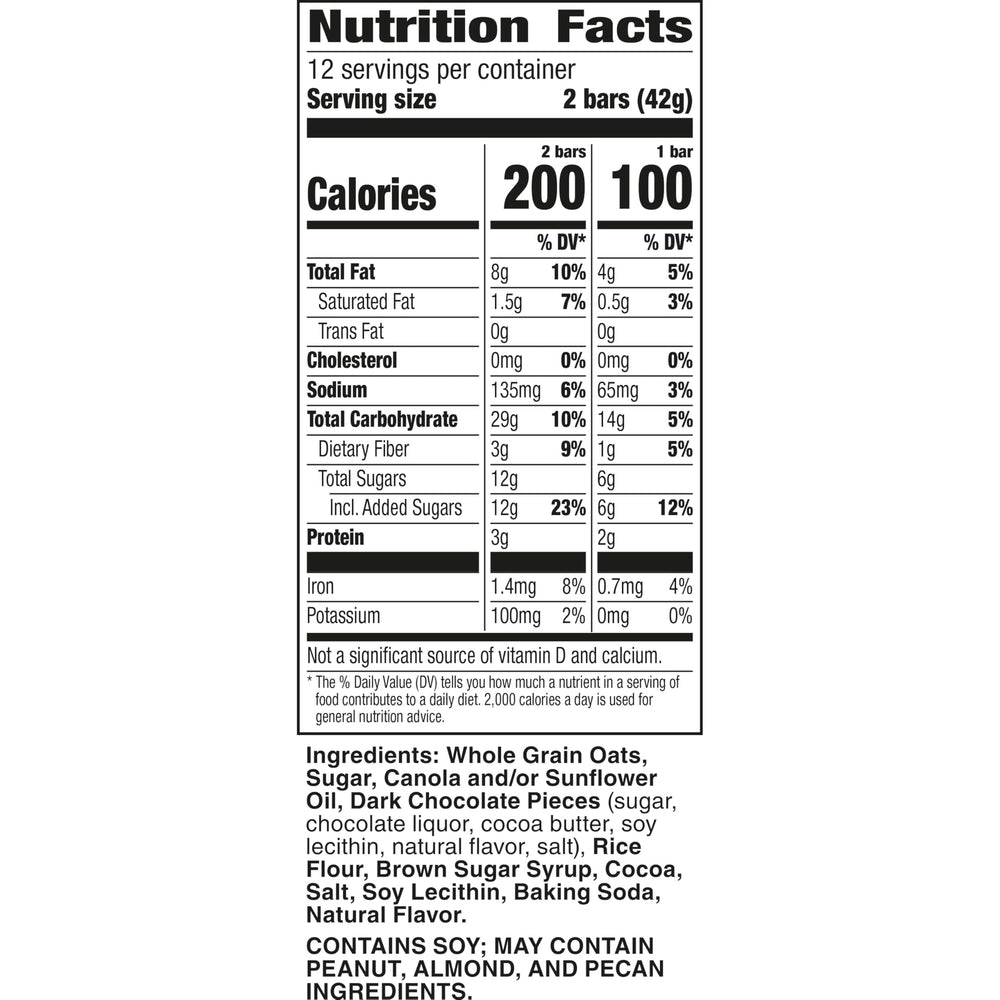 Nature Valley Crunchy Oats n Dark Chocolate bars on pantry shelf for busy days