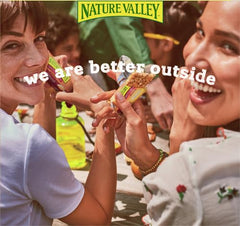 Nature Valley granola bar on the go for quick energy.