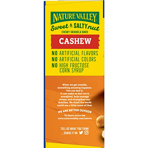 Hiking scene with Nature Valley bars as a portable snack.