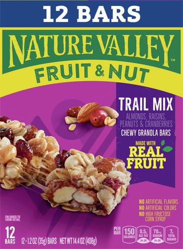 Nature Valley granola bars ingredients include nuts and real fruit for flavor depth.