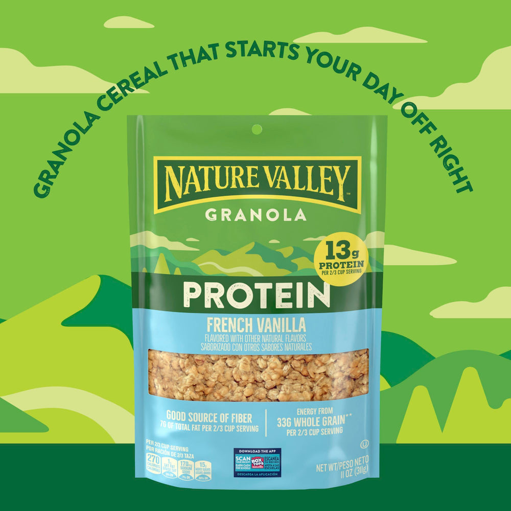 Granola over yogurt parfait adds extra crunch.