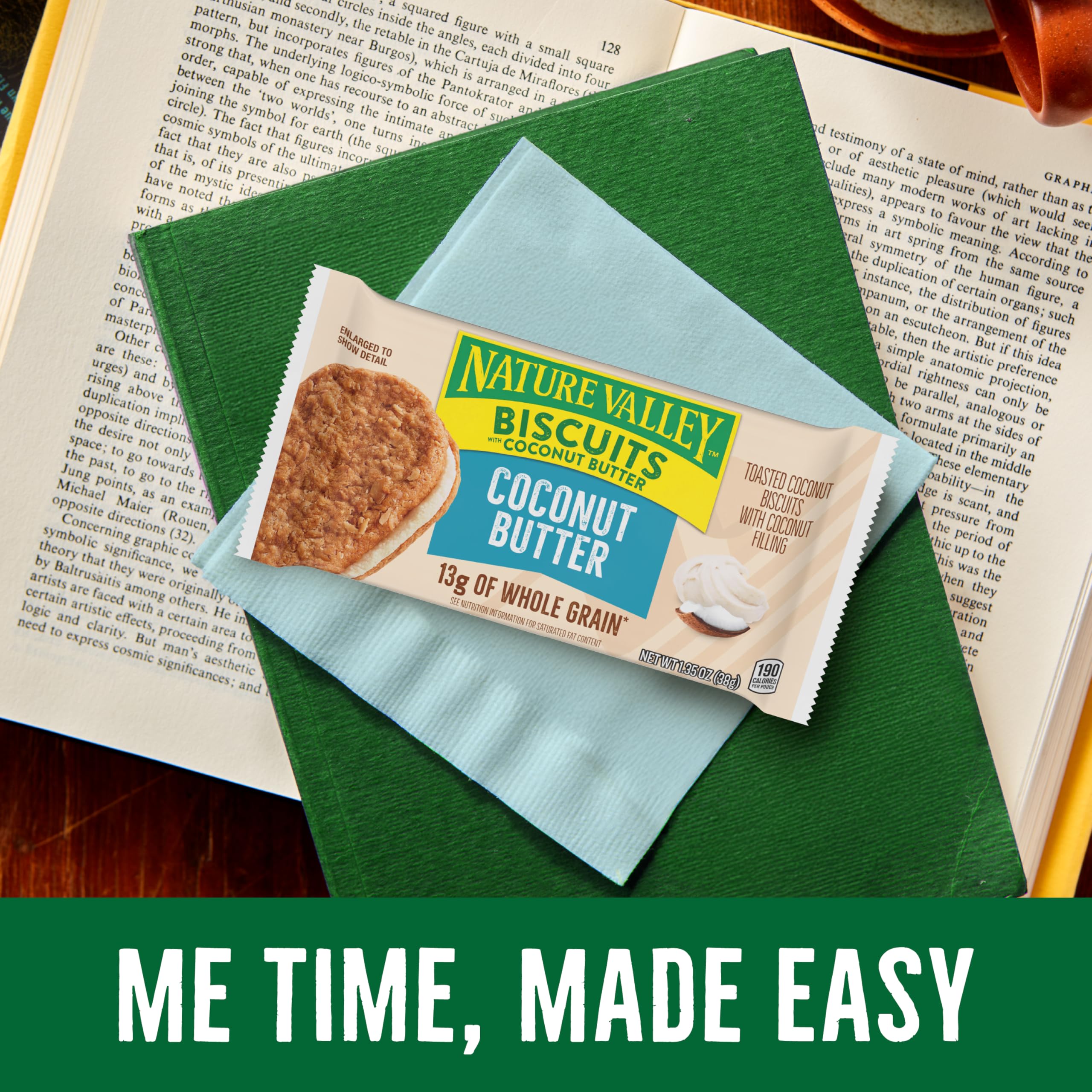 Nature Valley lunchbox snack with coconut butter filling.