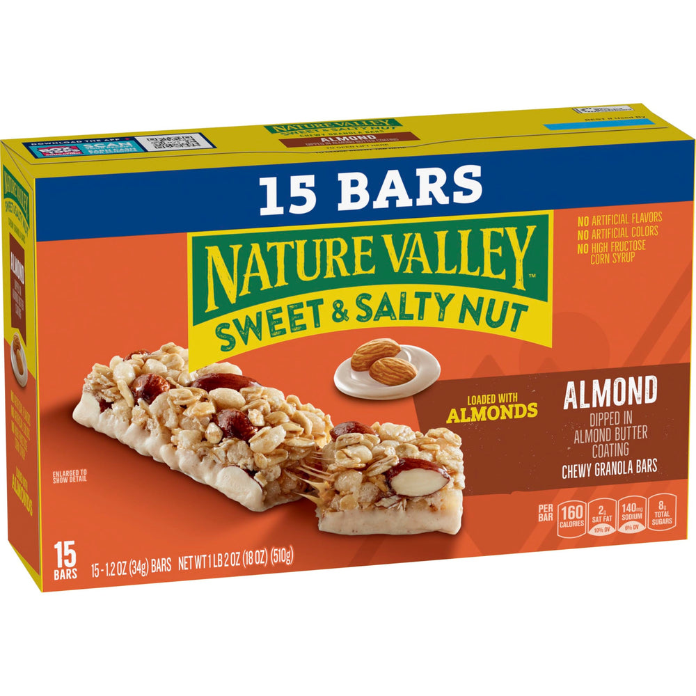 Nutrition panel visible; no artificial flavors or colors.
