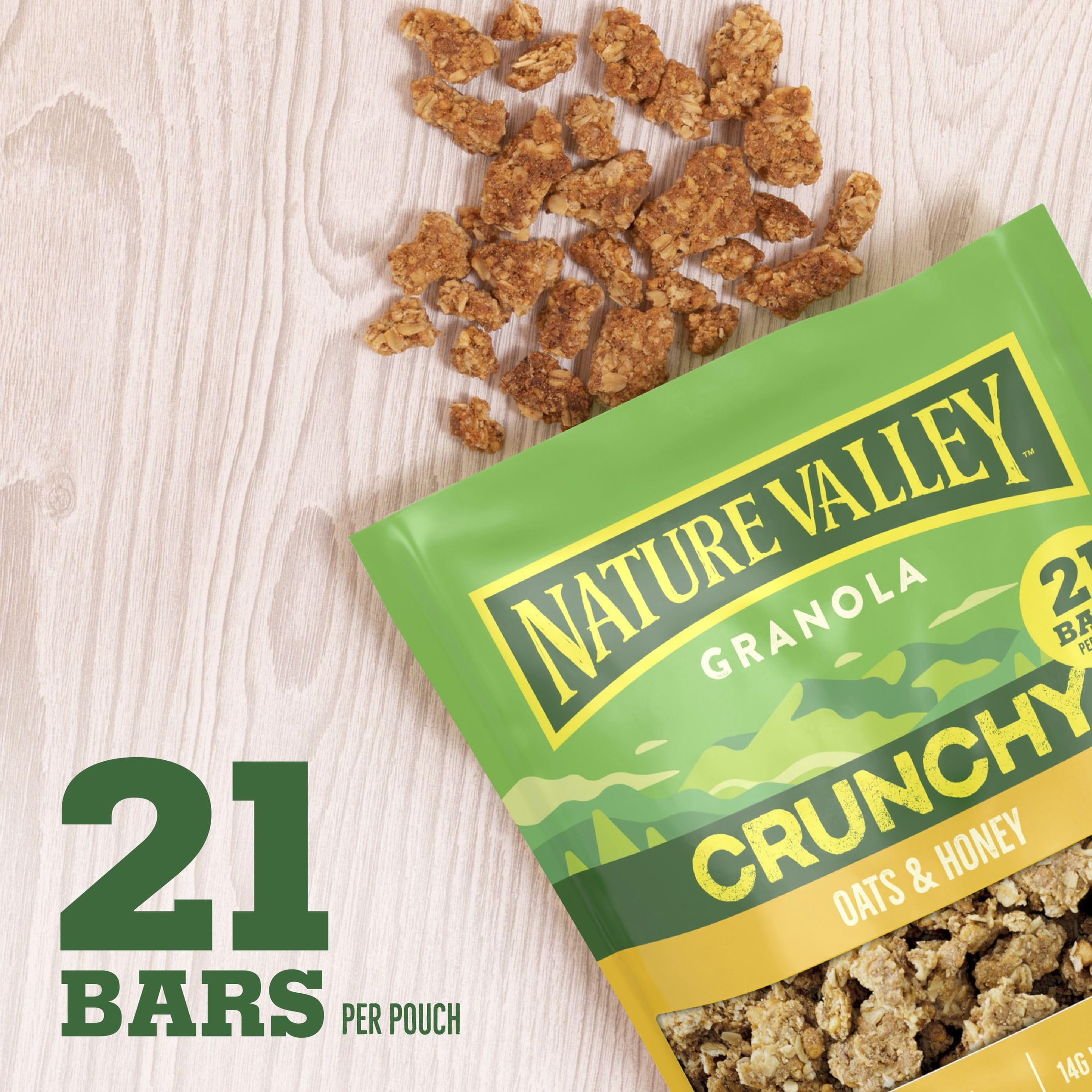 Nature Valley Oats and Honey cereal with milk creates a satisfying morning bowl.